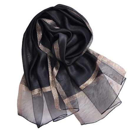 Enfärgad mullbärssilkescarf för kvinnor, mjuk filt, sjal, strandgaze, scarves och omslag för alla årstider