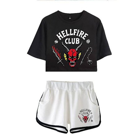 Stranger Things Sæson 4 Hellfire Club Top Shorts