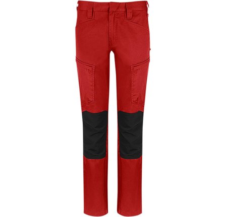Texstar WP49 Servicebukse med stretch, rød/svart Rød/Svart, Klær