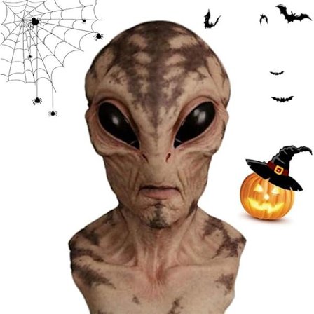 Halloween Alien Sjov Maske Realistisk Alien Maske 2025 Ny Latex Fuld Hoved Realistiske Masker Halloween Kranie Masker Kostumefest