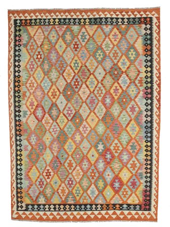 Kilim Afghan Old Style Rug 254X339 Large Wool, Afghanistan