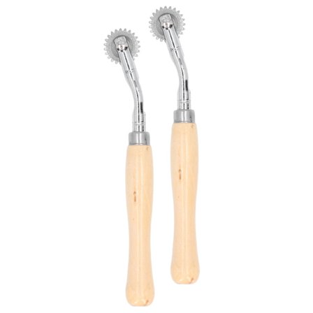 2 STK Sporingshjul Stærk Spændekraft Rustfrit Stål Rulle til Klud Papir DIY Syning