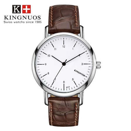 Koreansk mode herre vandtæt bælte ultratynde populære studerende par ure