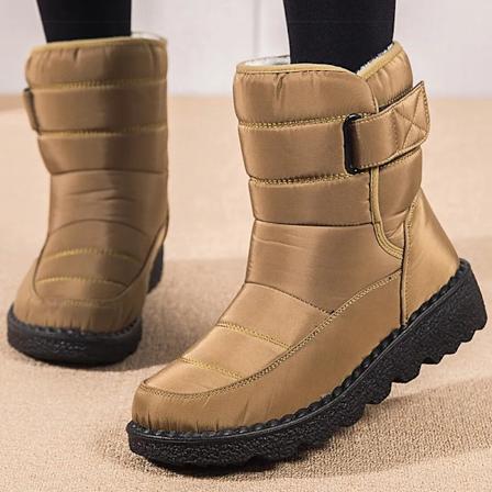 Dames Støvler 2024 Vinter Sko Kvinder Vandtætte Sne Støvler Vinter Varme Pels Botas Mujer Korea Stil Sorte Ankelstøvler Til Kvinder Yellow 40