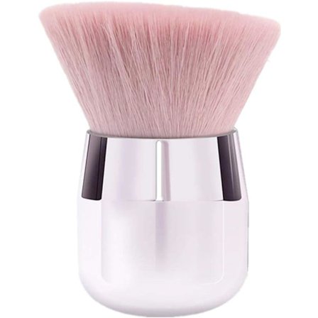 Bärbar mineralpuderfoundationborste för ansikte och kinder