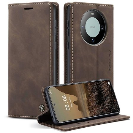 CASEME 013 -sarjan korttipidike nahkainen puhelinkotelo Huawei Mate 60 -puhelimelle - Kahvi