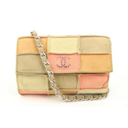 Chanel Vintage Pre-owned Cross Body Väska beige, Dam Vintage Väskor, Dam, Storlek: ONE SIZE
