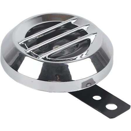 Motorcykel Elektrisk Højtaler Vandafvisende Rund Horn Højtaler (Sølv Sort) (1 stk)