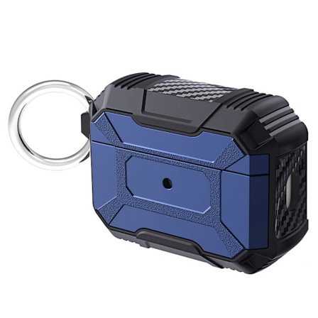 AirPods Pro 2-fodral med karbinhake - Blå