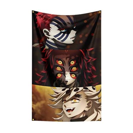 90X150CM D-Demon-Slayers Flag Polyester Digitaltryckt Spel Gobeläng Gardin För Dekoration ZH4920 150 x 240cm