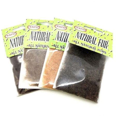 Natural Fur Dubbing - Dark Hare Mask