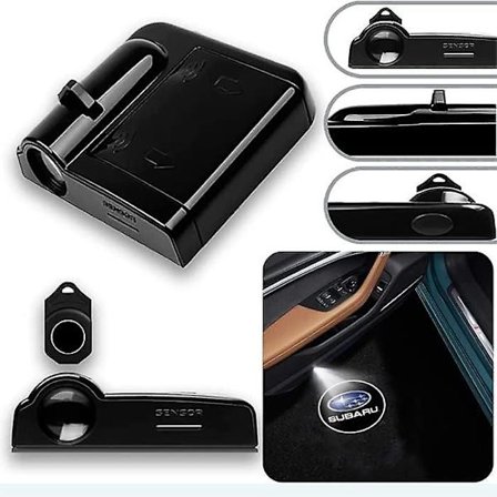 2 kpl Yhteensopiva Subaru Langattoman Auton Oven Logon Valo LED HD Tervetuloa Kohteliaisuus Haamu Varjo Projektorilamppu Yhteensopiva Subaru Autojen 