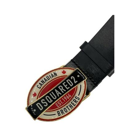 Dsquared2 Riems , Zwart , Heren , Maat: 105 CM Riemen