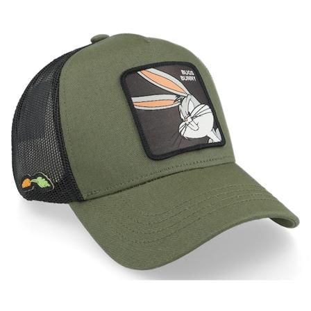 Capslab - Groen trucker Cap - Hatstore Exclusive x Bugs Bunny Forest Green Looney Tunes Trucker @ Hatstore