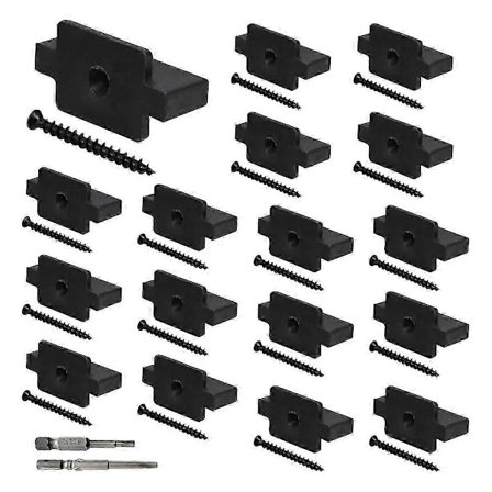 100 stk. skjulte festemidler for terrassebord, festemidler for kompositt terrassebord, skjulte kompositt terrassebord, raske