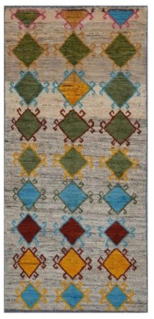 Moroccan Berber - Afghanistan 81X194 Käytävämatto Ruskea/Musta Villa, Afganistan