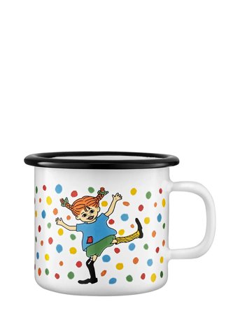 Enamel Mug 2,5Dl Hoppsansa White Muurla