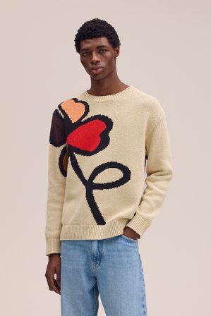 NN07 Todd Sweater male White Organic Cotton