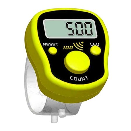 Mini Finger Counter LCD KELTAINEN