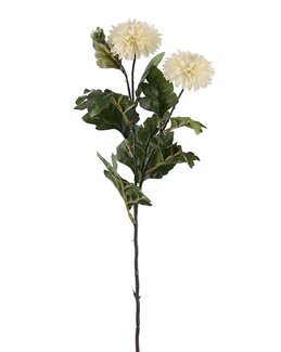 Kunstig snitblomst Chrysanthemum 53 cm 1-pak Creme