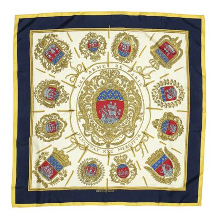 Hermès Vintage, Pre-owned Scarf Blauw, Dames, Maat:ONE Size