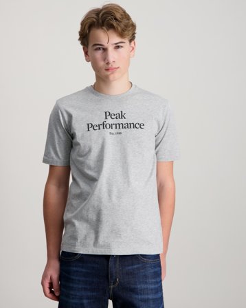 Peak Performance Jr Original Tee Grå T-skjorter Gutt - Kids Brand Store