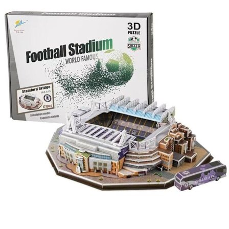 3D tredimensionelt puslespil fodboldbane puslespil 3D puslespil stadion papkonstruktion model børns puslespil legetøj