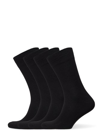 Amanda Christensen Bamboo Crew Sock 4-Pack - Black - 43-46