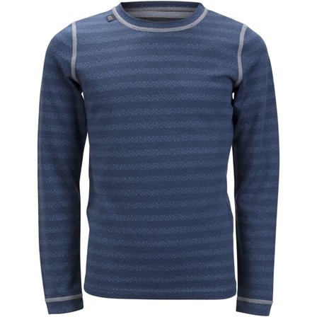 Ulvang 50fifty 3.0 Round Neck Kids Children base layer tops Blue 4