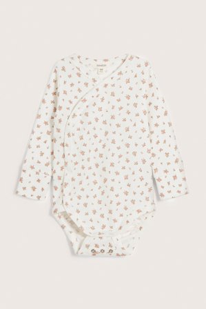 Newbie | Blommig body | Offwhite
