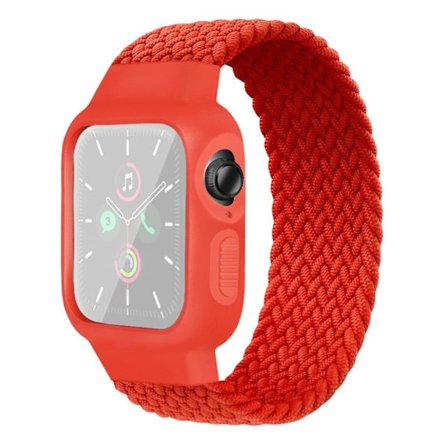 Apple Watch Series 6 / 5 40mm simple nylon watch band - Red / Size: 140mm