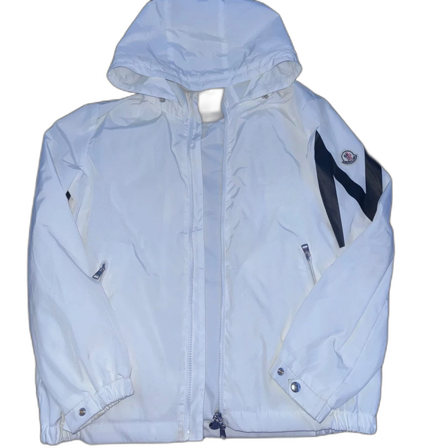 Vit vindjacka från Moncler med huva
