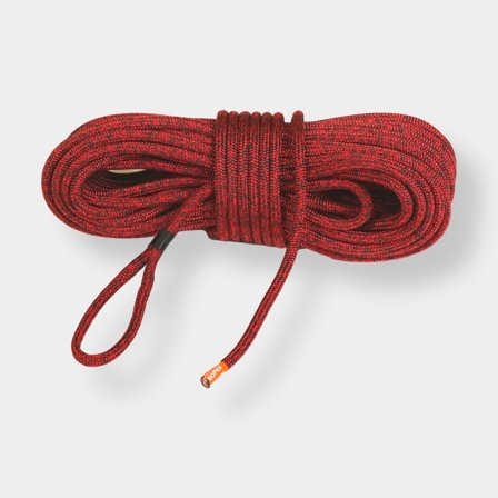 Halyard with eye splice Kaya Ropes Storm H Pro Mix, Trosar HMPE core, 32-braided polyester cover, black/red, 45 metres x Ø12 mm