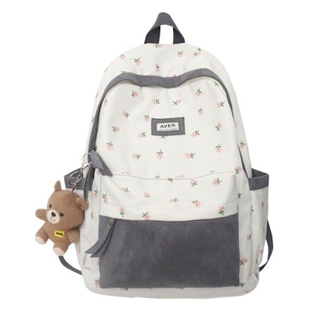 Skulderveske Ryggsekk med Stor Kapasitet - Grå