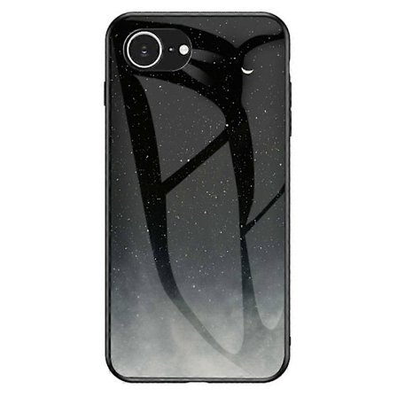 Deksel til iPhone 16e Stjernemønster Herdet Glass Telefondeksel