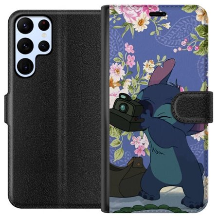 Yhteensopiva Lompakkokotelo Samsung Galaxy S22 Ultra 5G Stitch med kamera