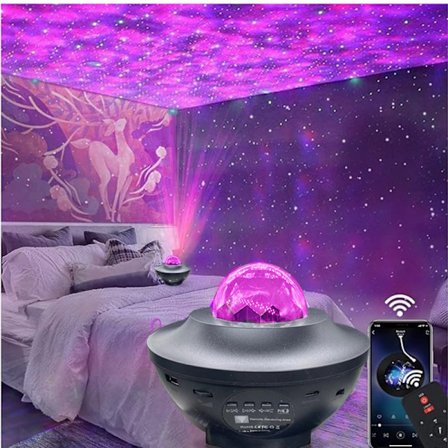 Astronaut Stjernehimmel Projeksjonslys Aurora Bluetooth APP Atmosfærelys USB