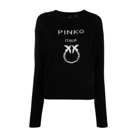 Pinko Burgos 1 Wool Sweater Sort, Dame