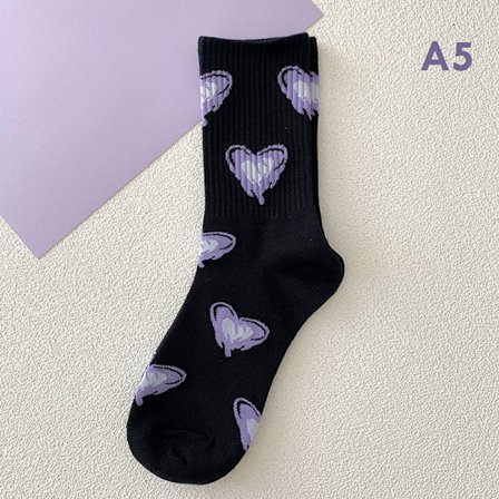 Lila Härliga Strumpor Barns Dam Warma Bomullsstrumpor Medium