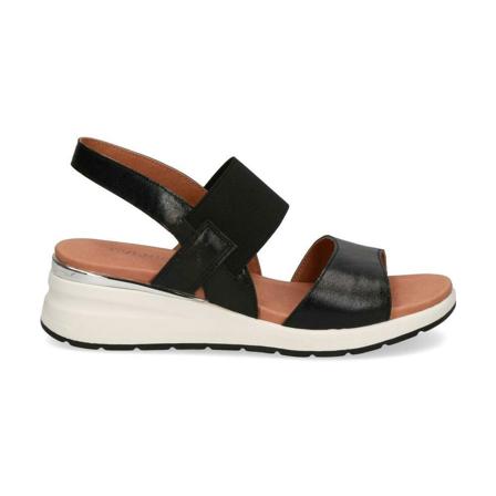Caprice, Flat Sandals Zwart, Dames, Maat:37 EU