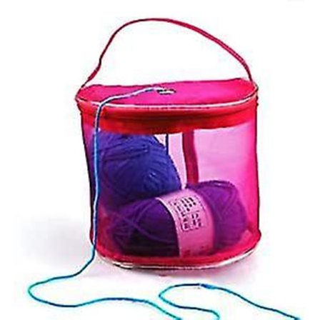 Hæklet Taske Garn Opbevaringskasse Strik Organiser Syning