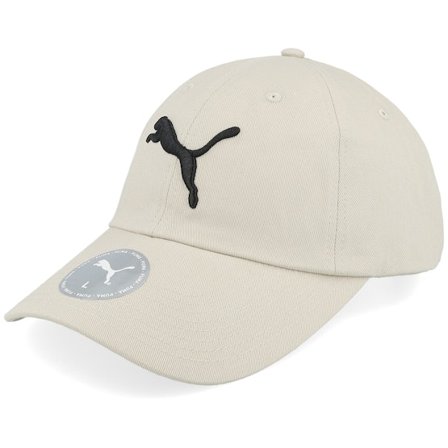 Puma - Beige unconstructed Keps - Essential Puma Cat Bb Cap Beige Dad Cap @ Hatstore