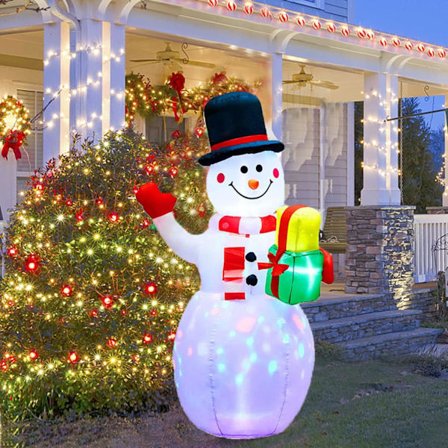 6 fot juleoppblåsbare snømann utendørs hagedekorasjoner,,ZQKLA