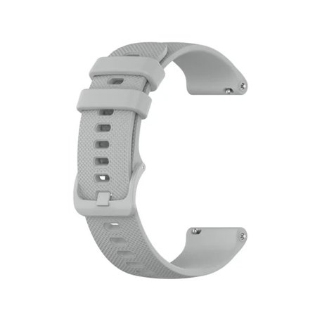 RY-Klockarmband silikon Garmin Venu 2S, Garmin Vivomove 3S, Garmin Move 3S, Garmin Vivoactive 4S Grå 18 mm