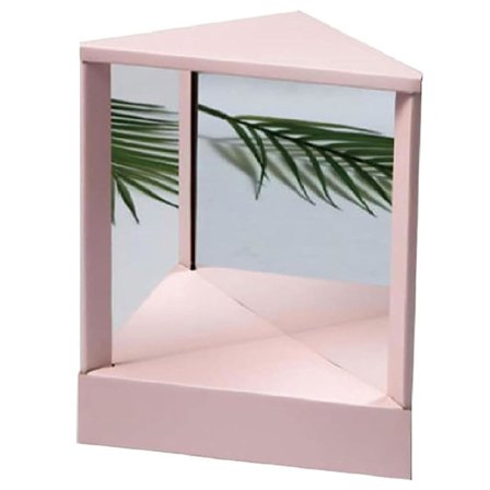 True Mirror Non Reversing, Kolmionmuotoinen Kiinteä Ei-kääntävä Peili, Käänteinen Peili, Ei-kääntävä Peili Pöydälle