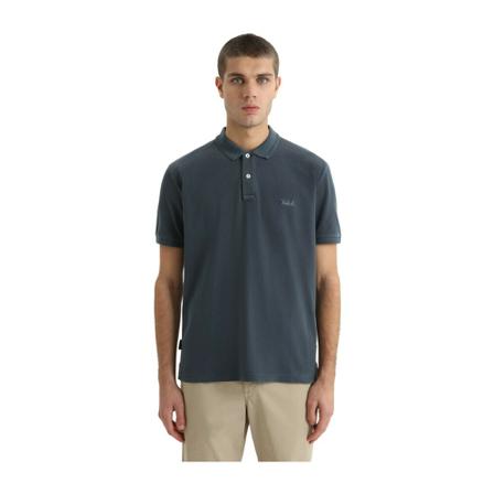 Woolrich Garment Dyed Mackinack Polo IN Pique 'Cotton Cfwopo0035Mrut1483 Blå, Herre