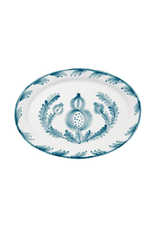 Pick A Poppy Pomegranate Serveringsfat - 32 Cm Glas & porslin #74CCC7