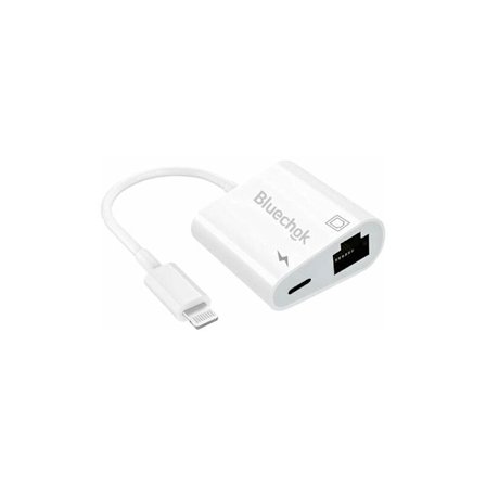 Lightning til Ethernet RJ45-adapter med opladning til iPhone/iPad, understøtter 10/100 Mbps højhastighed