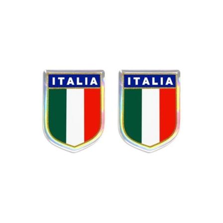 3D-klistermärke Italienska vapen, 2 delar, 27 x 34 mm