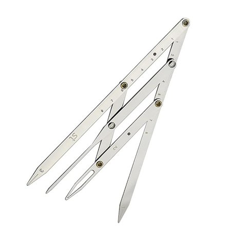 Ögonbrynslinjal Trepunktspositionering Permanent Makeup Symmetriskt verktyg Grooming Stencil Shaper BalanslinjalSilver